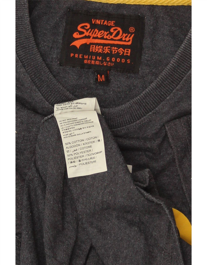 SUPERDRY T-Shirt Graphique Homme Gris Moyen Coton