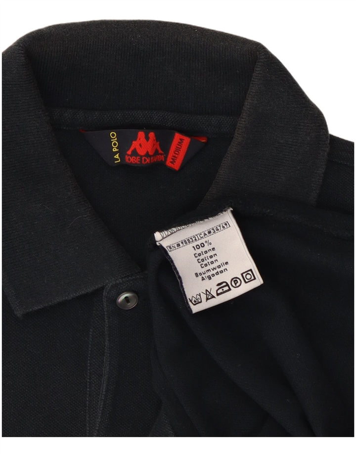 Kappa Polo Homme Noir Moyen Coton