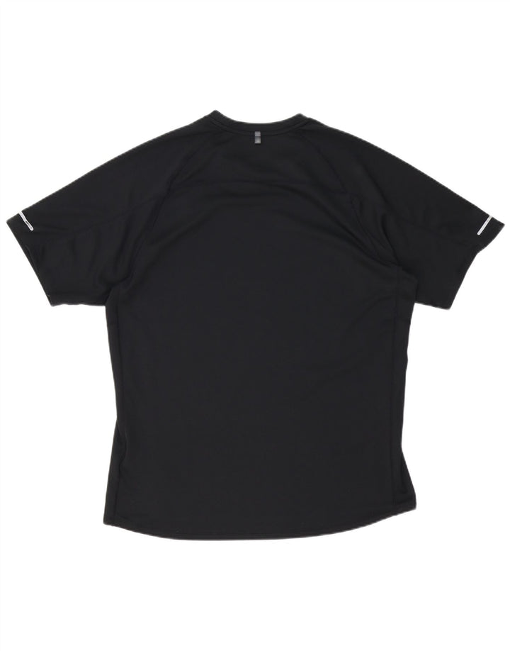 NIKE Hommes Dri Fit T-Shirt Haut Grand Noir Polyester