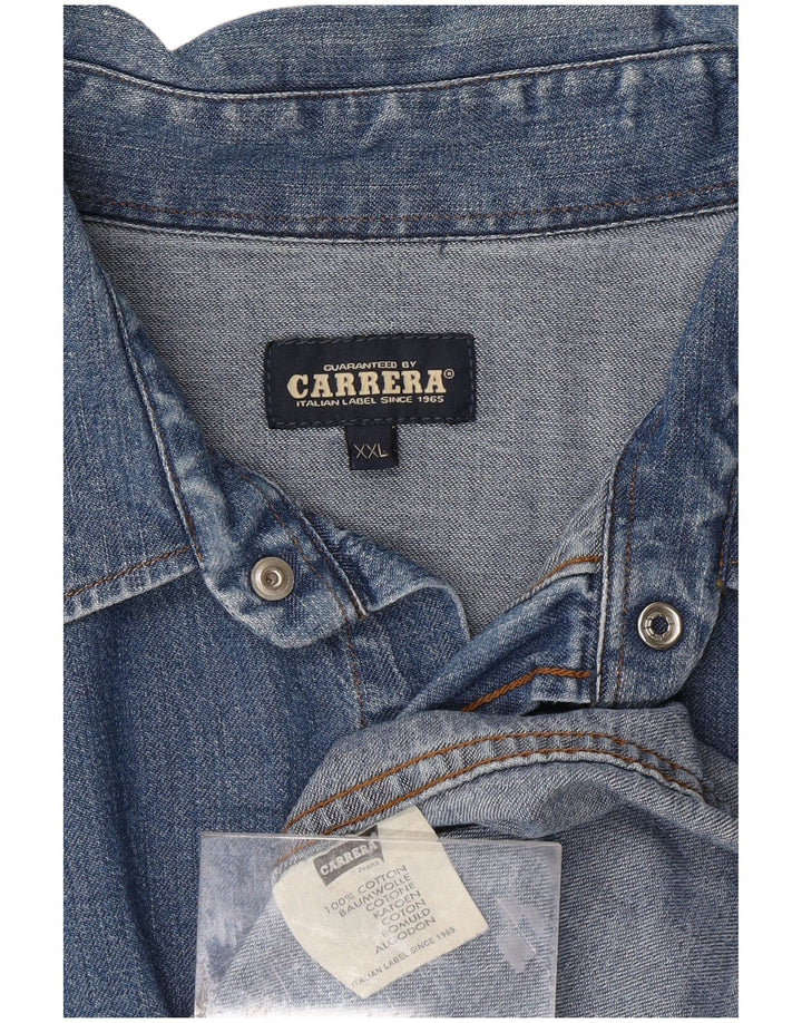 CARRERA Chemise en Jean Homme 2XL Bleu Coton