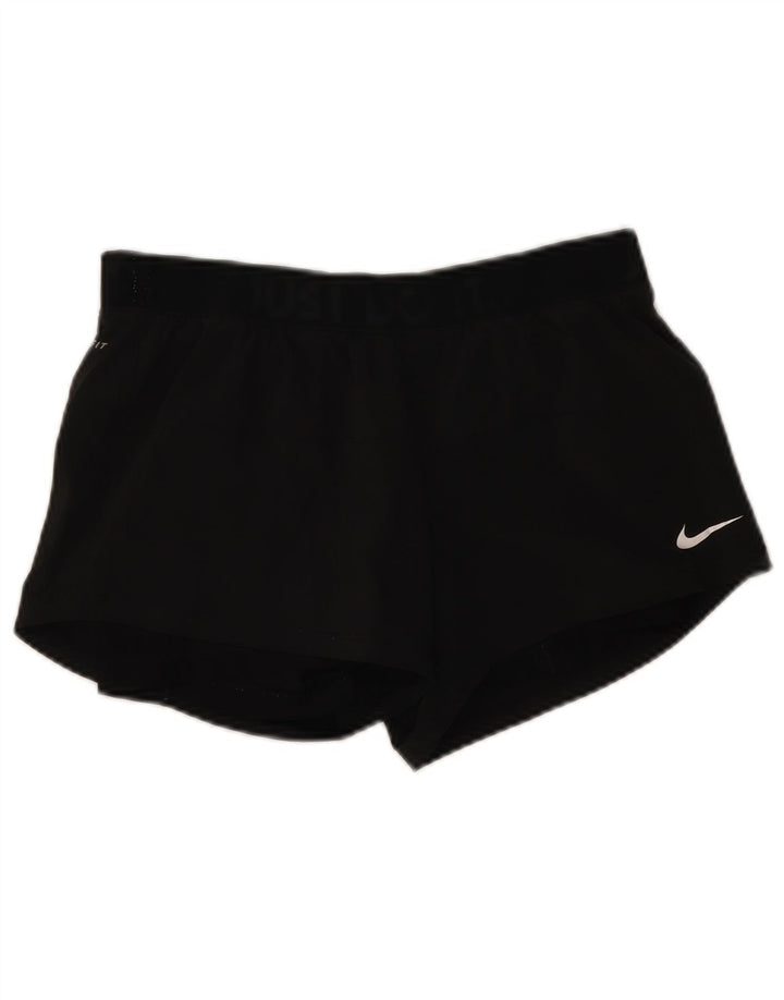 Nike Short de sport Dri Fit pour femme UK 14 Noir moyen