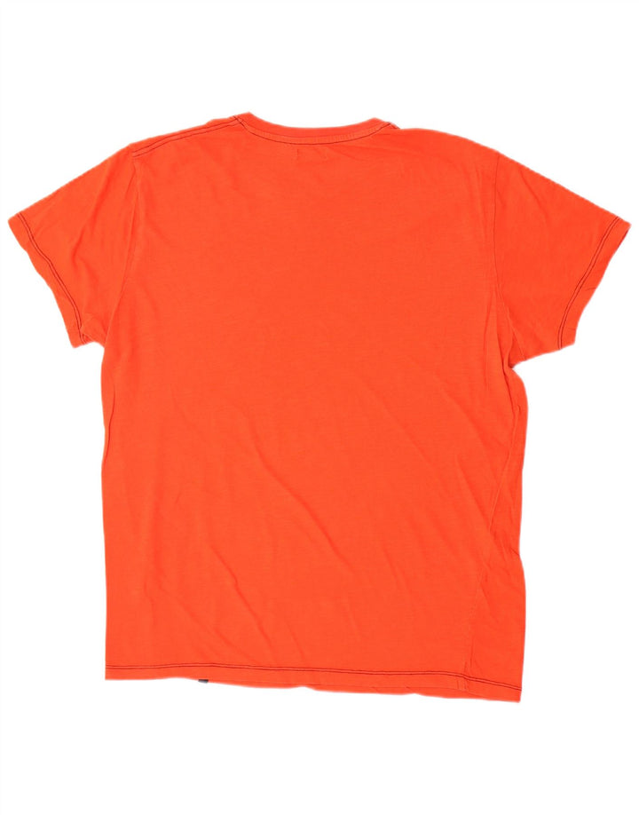 Avirex T-shirt graphique pour hommes, grand, orange
