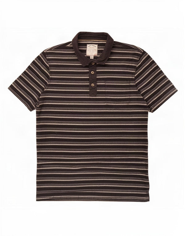 Polo Homme Fat Face 2XL Coton Rayé Bleu Marine