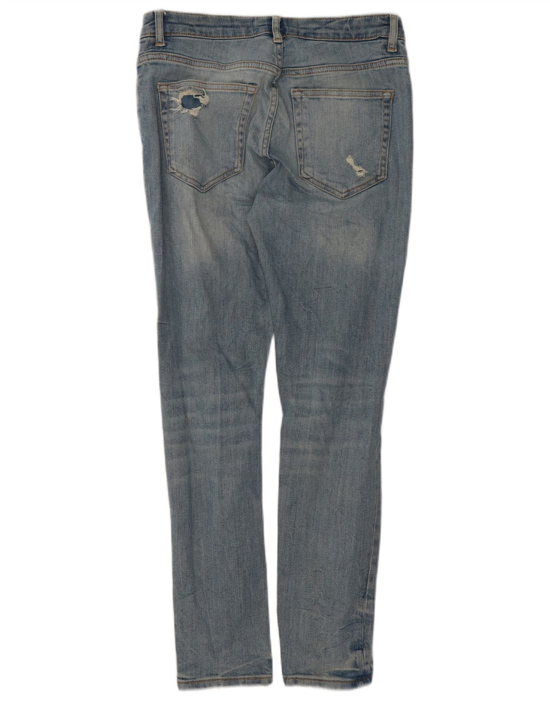 Zara Jean slim vieilli pour homme EU 40 Medium W31 L29 Bleu Coton
