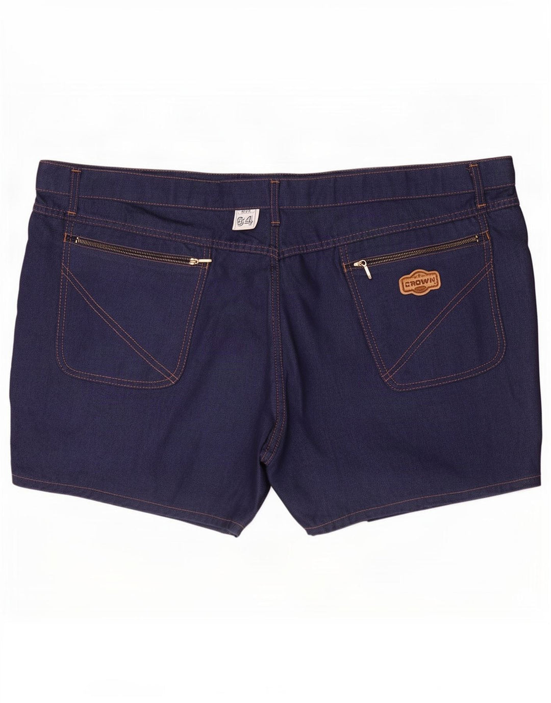 Short en jean Crown femme 4XL W46 bleu marine