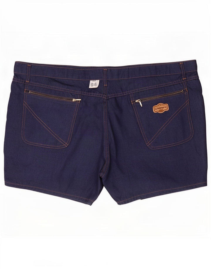 Short en jean Crown femme 4XL W46 bleu marine