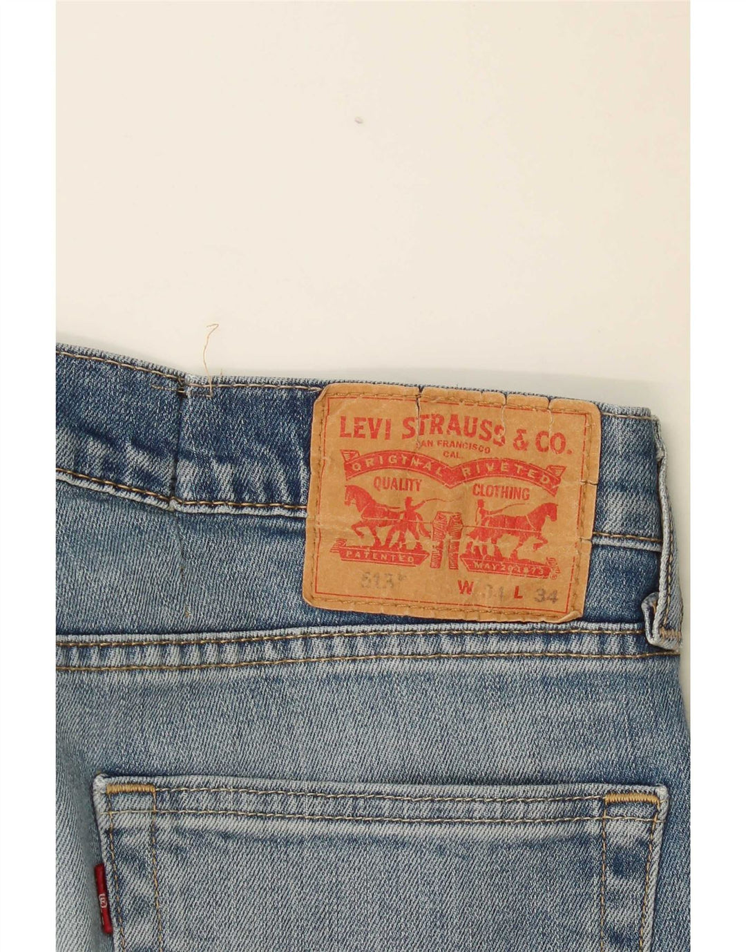 Levi's Jean Slim Droit 513 Homme W34 L30 Bleu