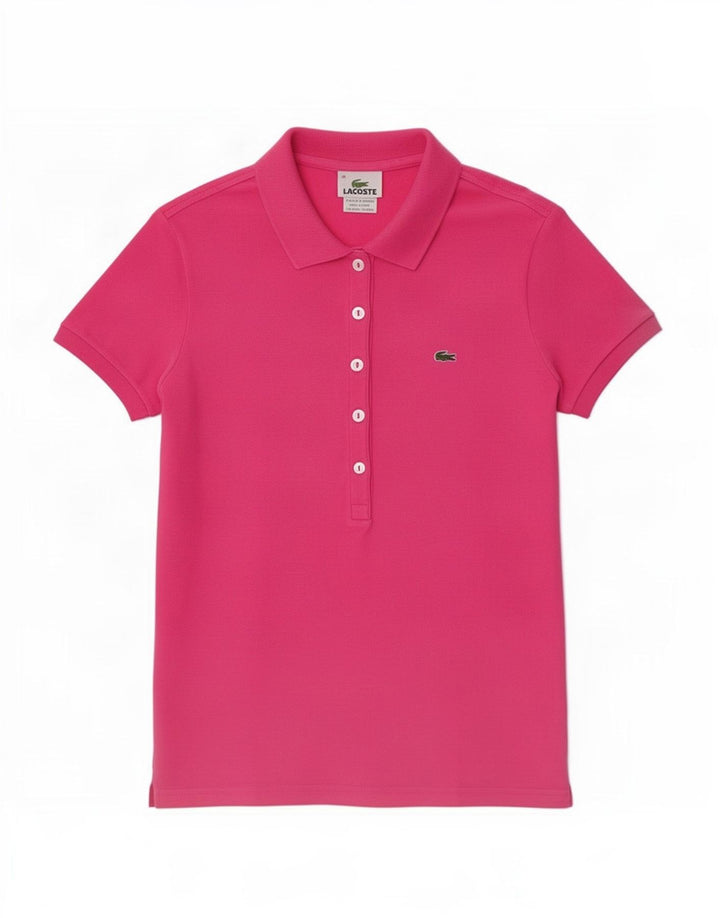 Lacoste Polo Femme EU 38 Coton Rose Moyen