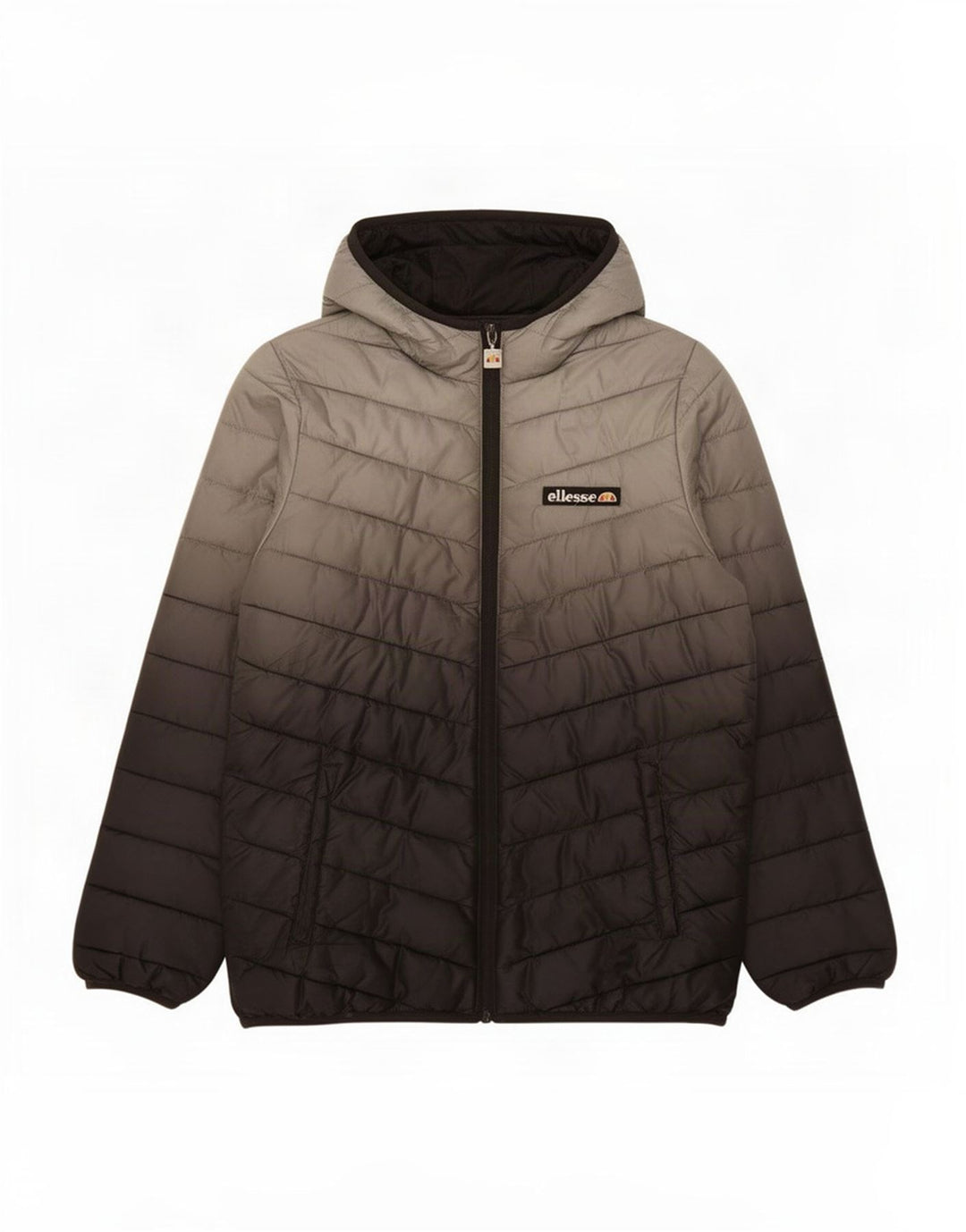 Ellesse Veste matelassée à capuche pour garçon 12-13 ans Gris Tie Dye Polyester