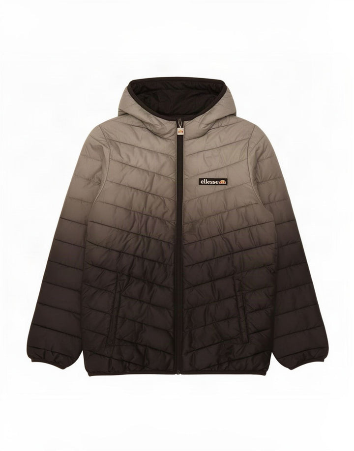 Ellesse Veste matelassée à capuche pour garçon 12-13 ans Gris Tie Dye Polyester