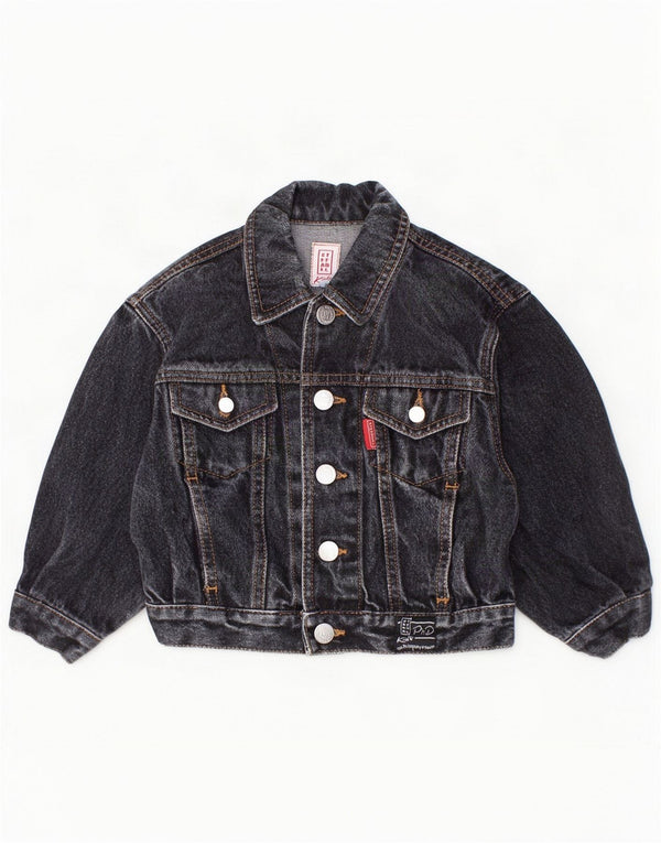 Stefanel Veste en Jean Bébé Garçon 18-24 Mois Gris Coton