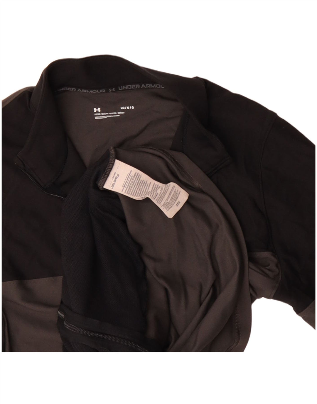 Under Armour Veste de survêtement pour homme Large Noir Colorblock Polyester