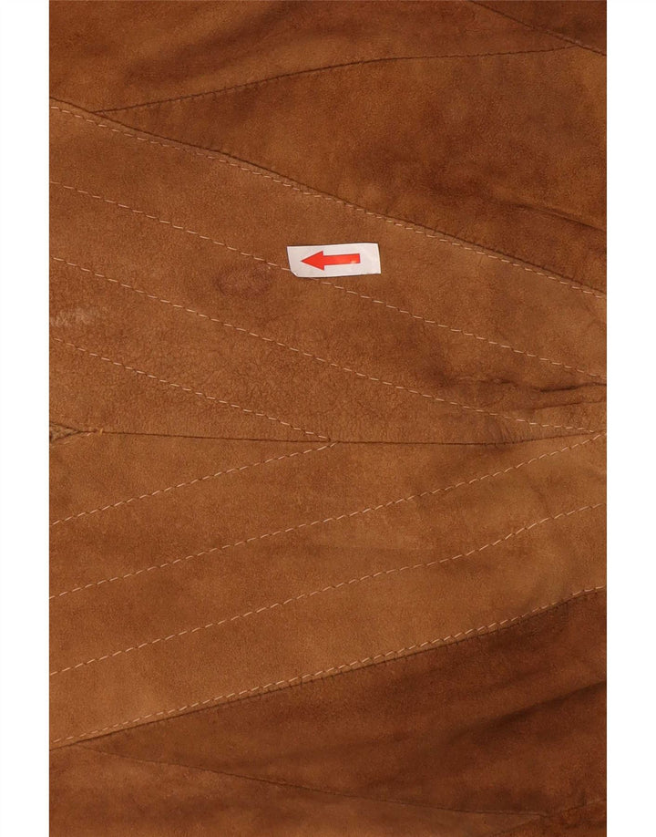 Number 1 Pull col rond homme XL laine marron