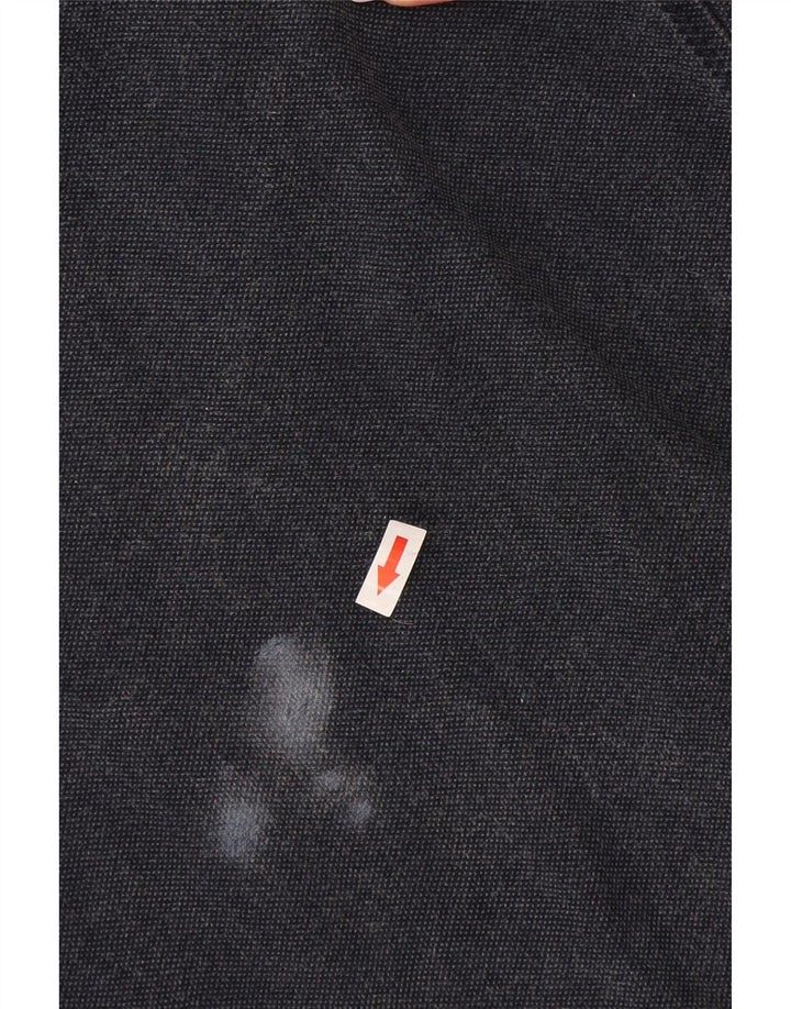 Fat Face Sweat-shirt à col zippé pour homme en coton bleu marine Taille L