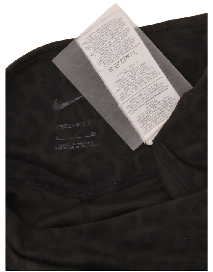 Legging Nike Dri Fit pour femme UK 10 Petit gris imprimé animal en polyester