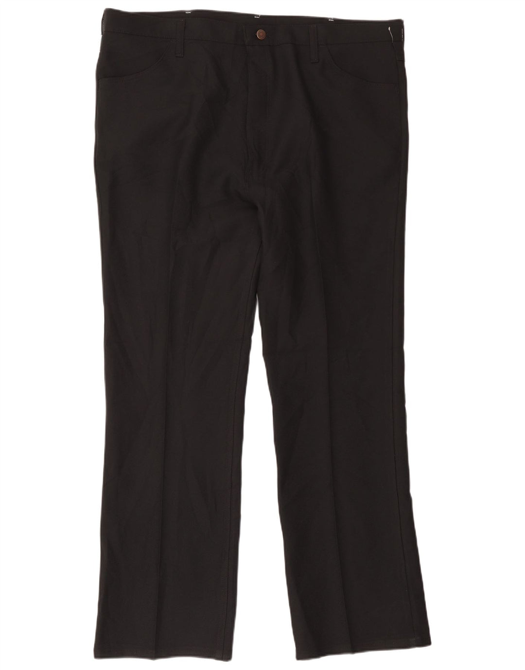 Wrangler Pantalon décontracté droit pour homme W42 L32 Noir Polyester