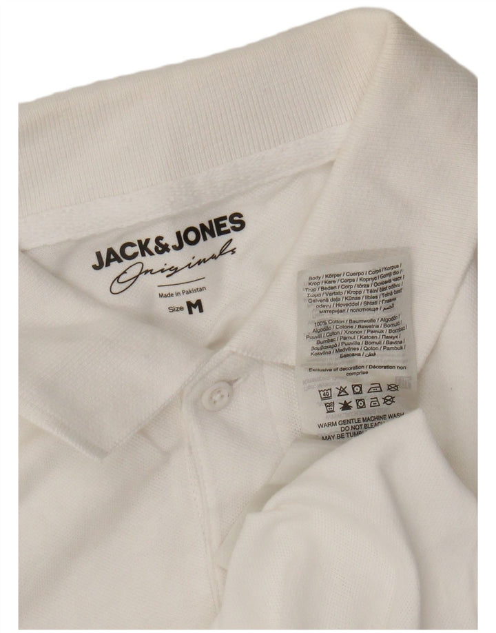 JACK & JONES Polo Homme Blanc Moyen Coton
