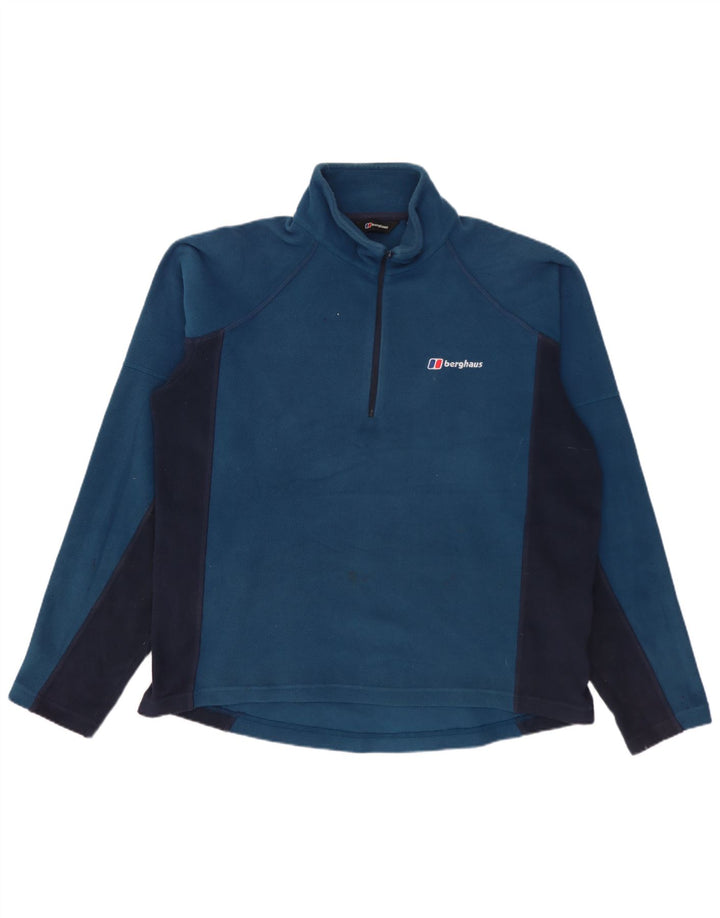 Berghaus Pull Polaire Col Zippé Homme Bleu Moyen Colourblock