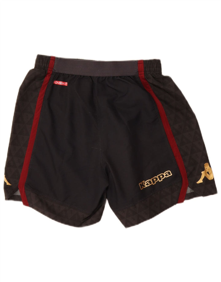 KAPPA Short de sport graphique FC Torino pour femme UK 8 Small Noir Polyester