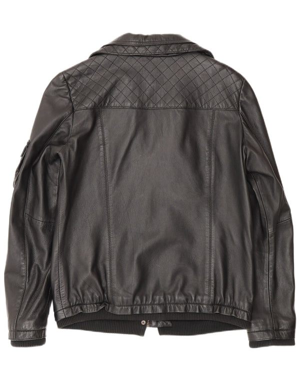 Lee Veste en cuir Cooper pour femme UK 12 Medium Noir