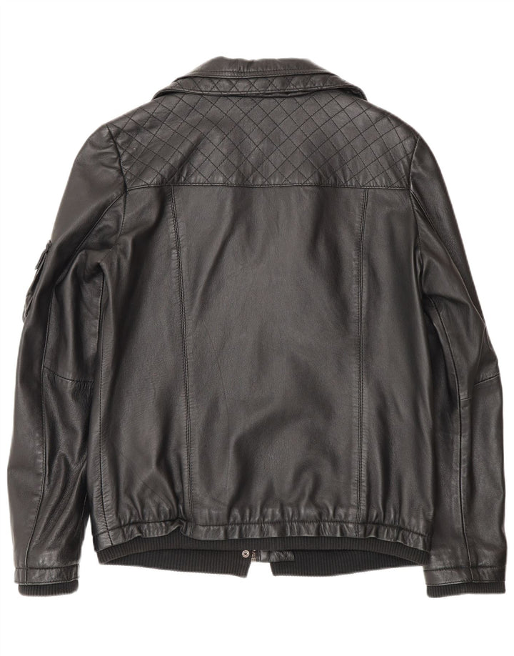 Lee Veste en cuir Cooper pour femme UK 12 Medium Noir