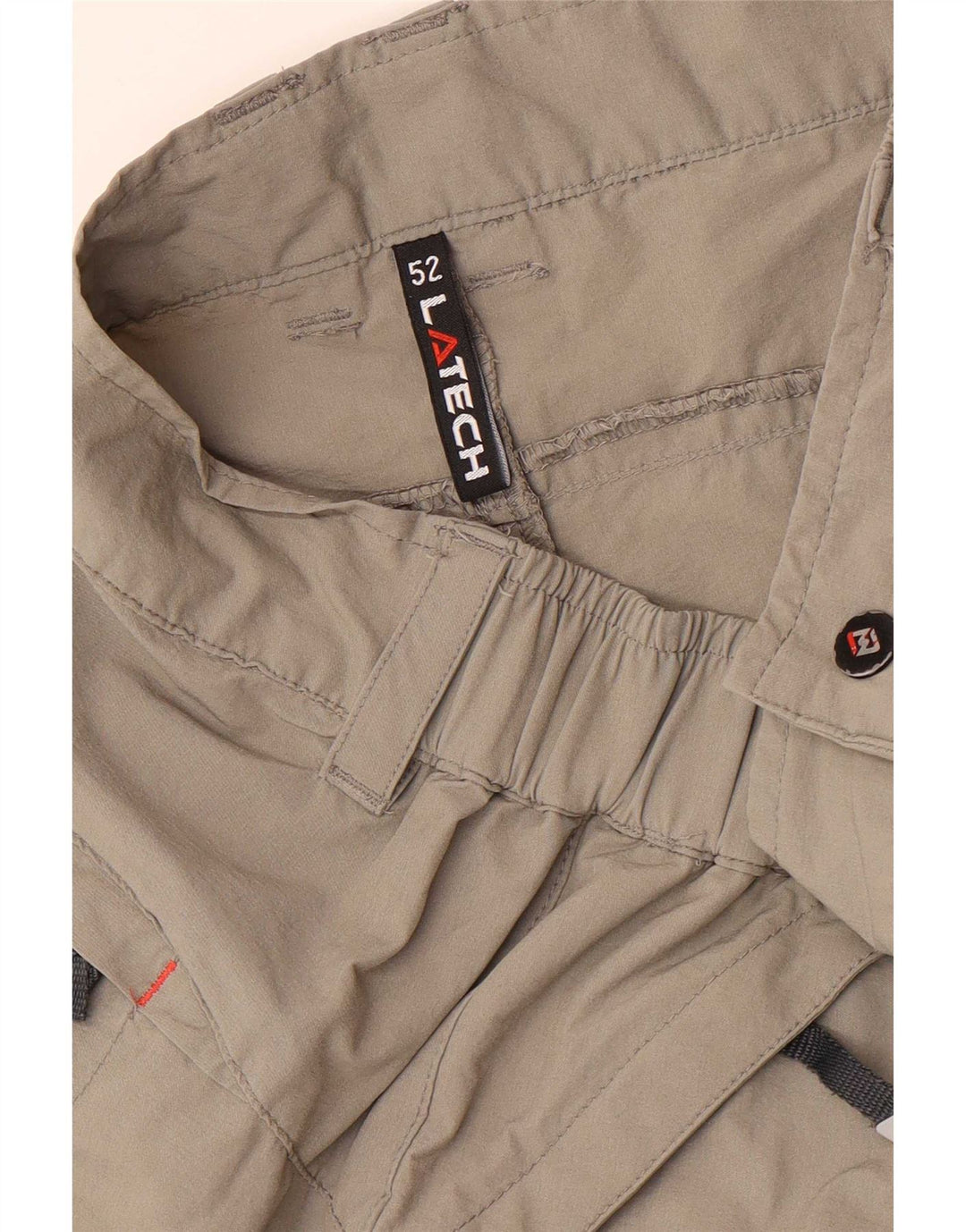Short Cargo Vintage Homme IT 52 XL W38 Gris