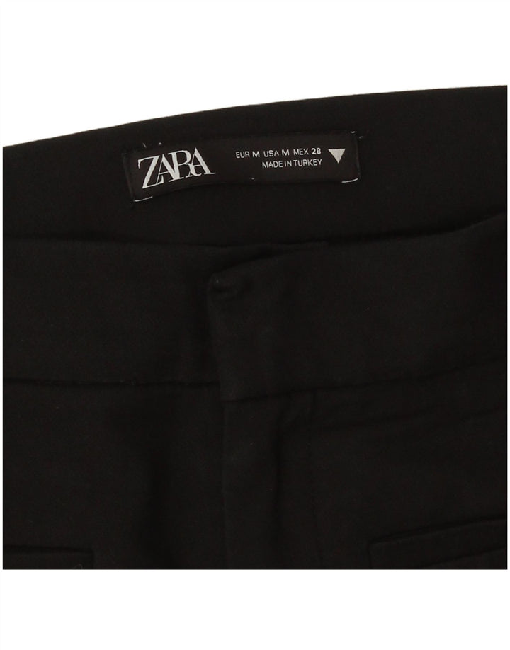 Zara Pantalon décontracté bootcut pour femme Medium W28 L26 Noir