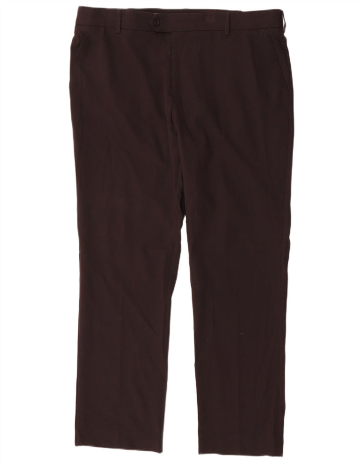 Farah Pantalon de Costume Droit Homme W40 L31 Noir Polyester