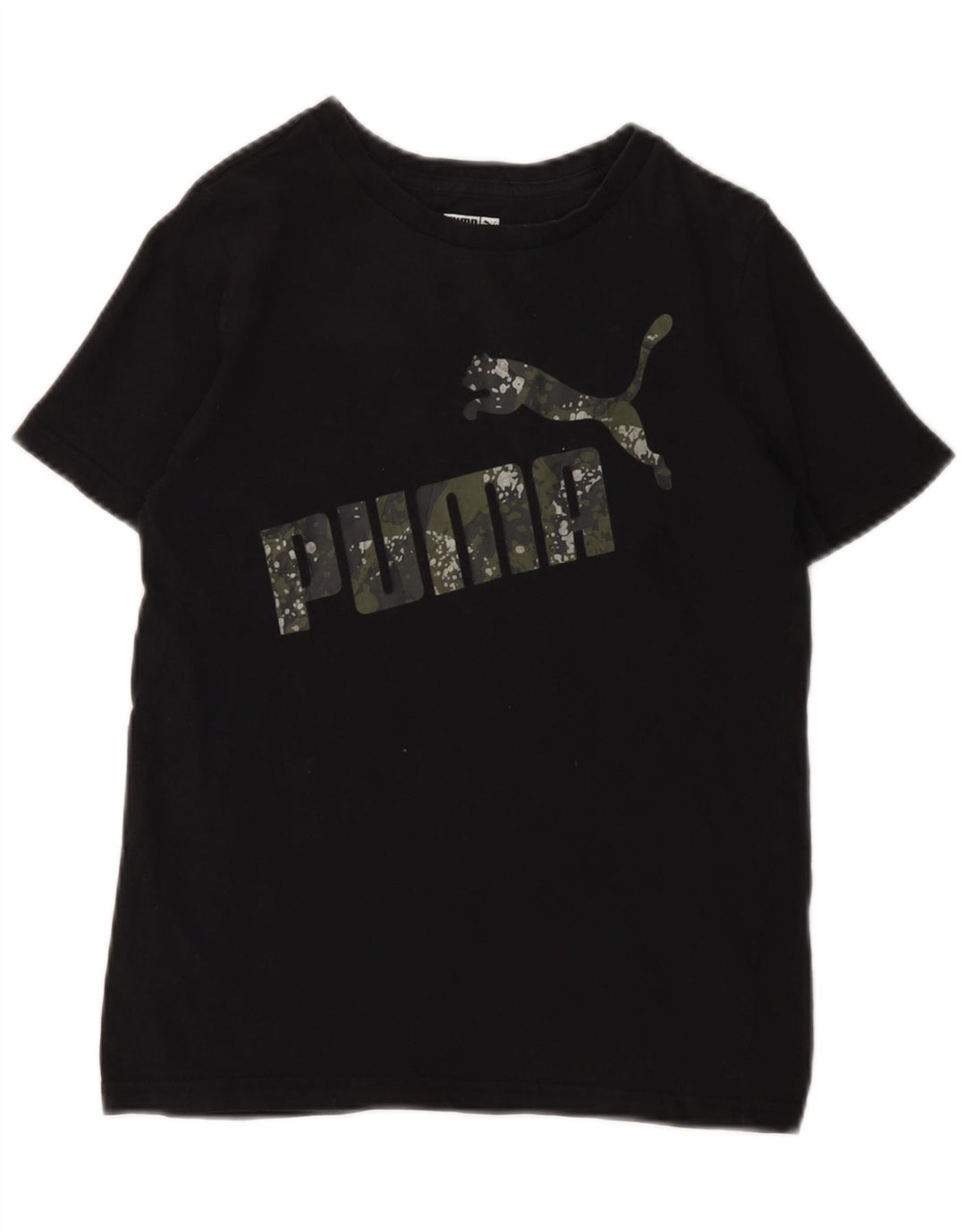 PUMA T-Shirt Graphique Fille 10-11 Ans Noir Moyen