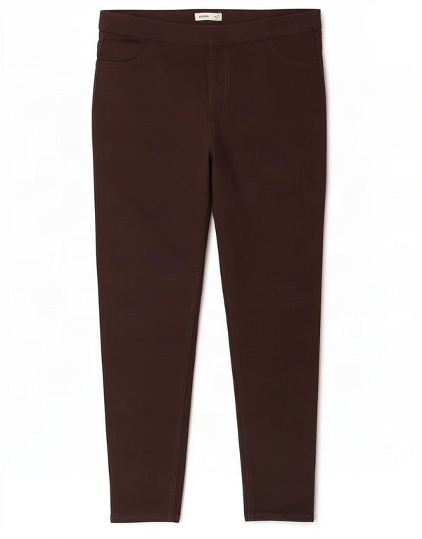 Marks & Spencer Jean Jegging Femme UK 18 XL W36 L27 Coton Marron