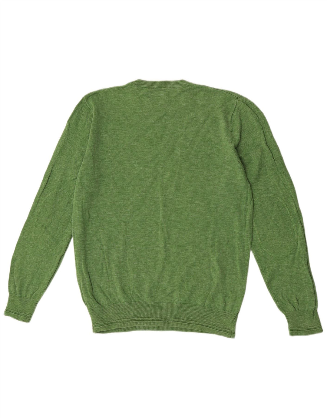 Marks & Spencer Pull Col V Homme Vert Moyen Coton