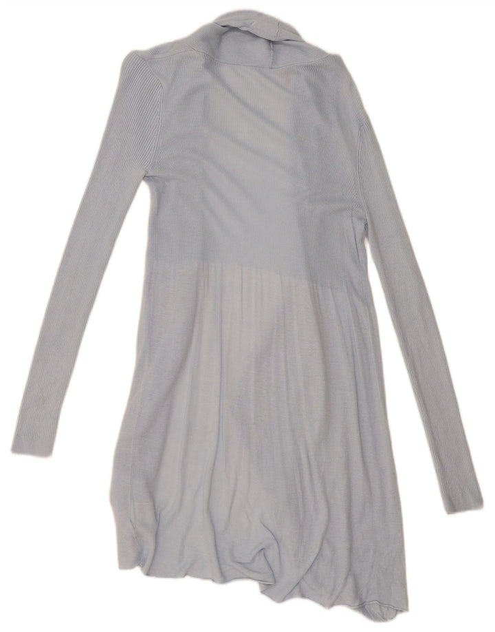 Phase Eight Cardigan ouvert long pour femme UK 8 Small Bleu Viscose
