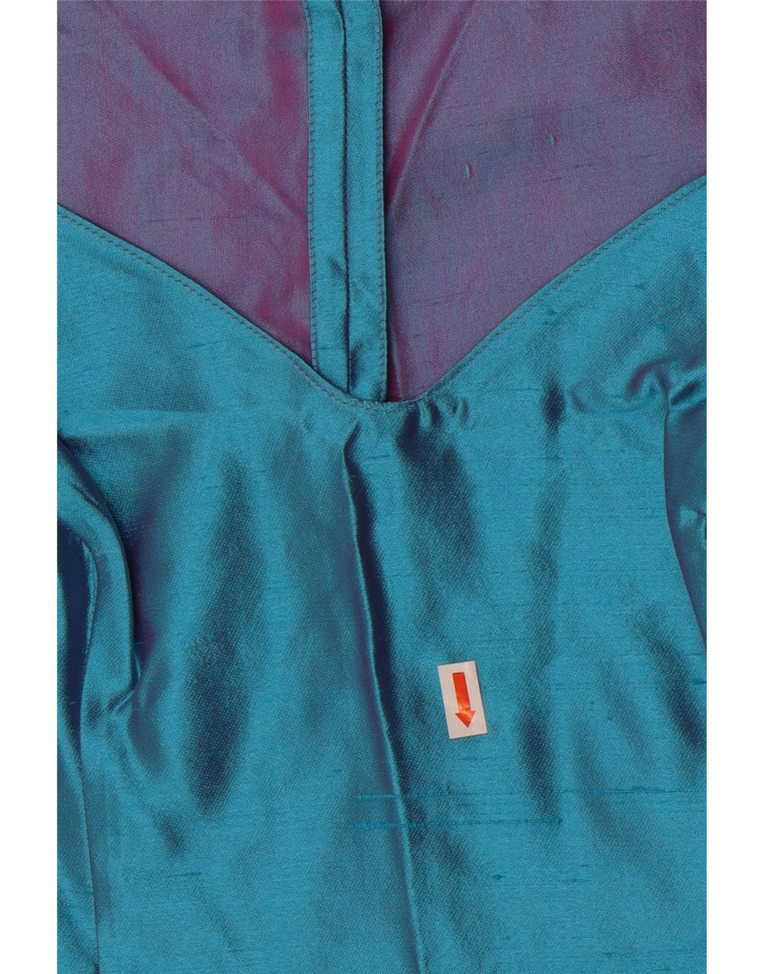 Gai Mattiolo Chemisier court sans manches pour femme IT 44 Soie bleu moyen