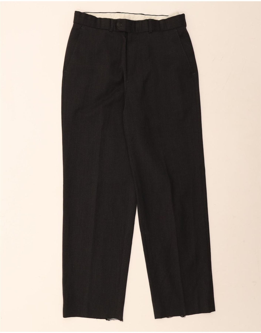 MARKS & SPENCER Pantalon de Costume Droit Homme W30 L30 Gris Polyester