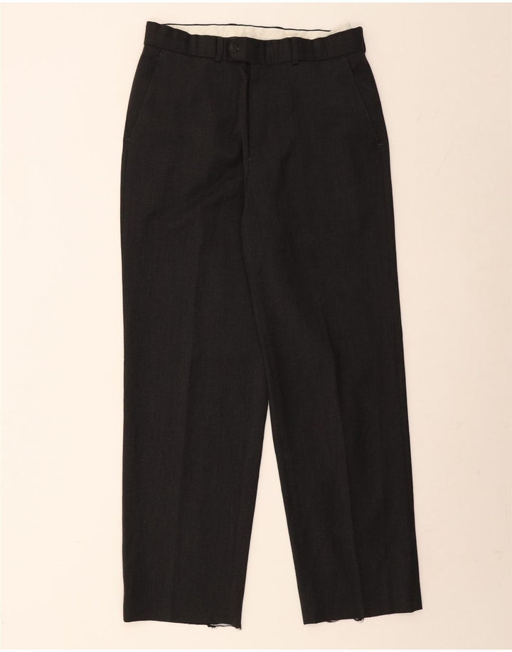 MARKS & SPENCER Pantalon de Costume Droit Homme W30 L30 Gris Polyester