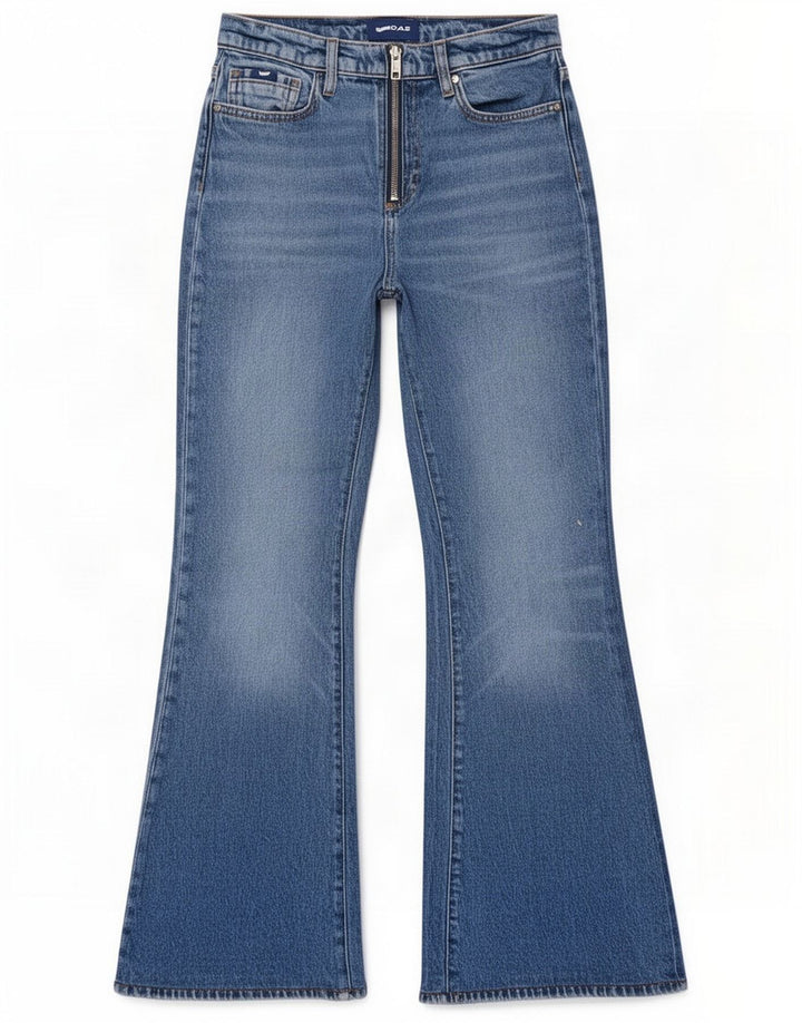 Gas Jean évasé bootcut femme W26 L32 Bleu Coton