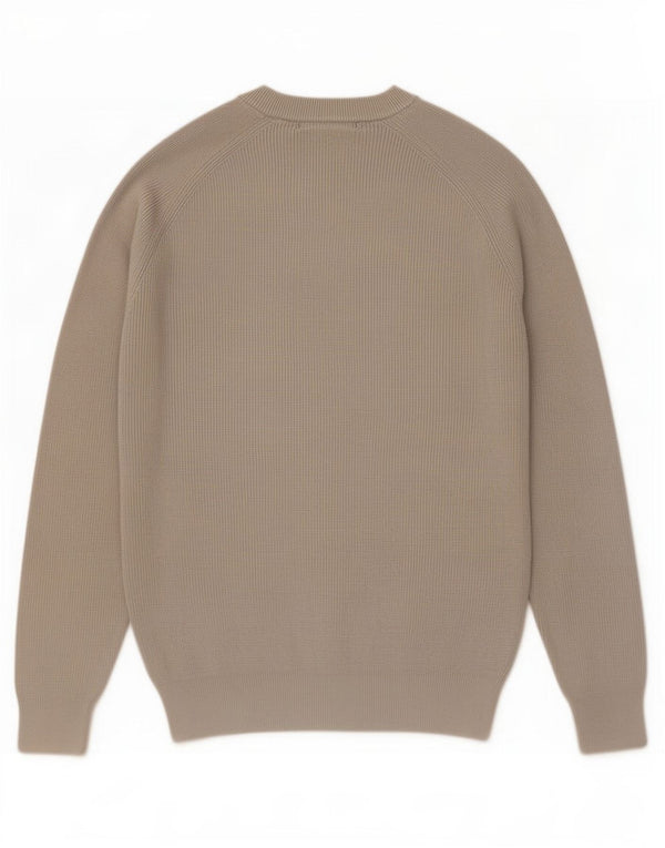 Zara Pull ras du cou pour homme XL en coton gris