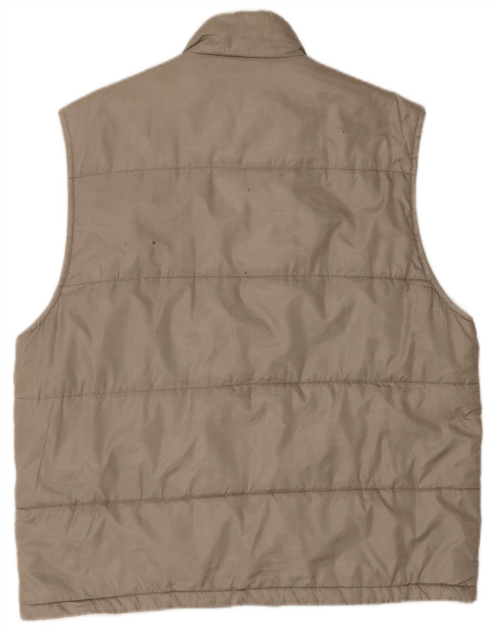 Zara Gilet rembourré pour homme UK 42 XL Kaki Polyester