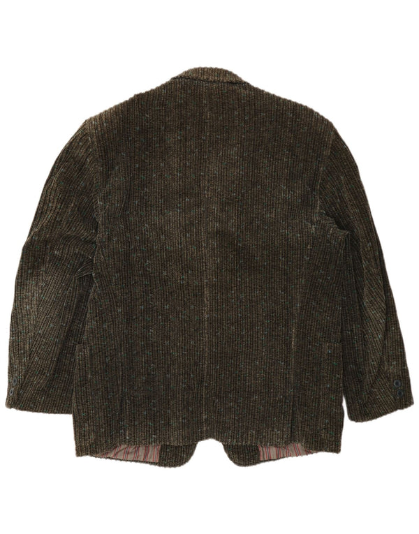 Redpoint Veste blazer en velours côtelé pour homme à 1 bouton EU 54 2XL Kaki moucheté