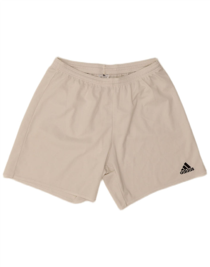 Adidas Short de sport Aeroready pour hommes, grand, blanc, polyester