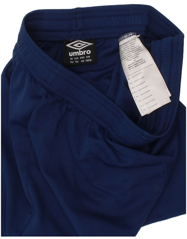 Umbro Short de Sport Garçon 9-10 ans Bleu Marine Moyen Polyester