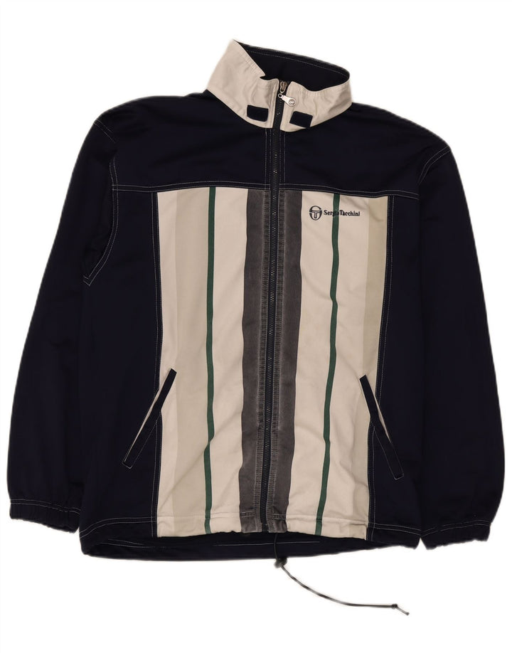 Sergio Tacchini Veste De Survêtement Homme Bleu Marine Moyen Colourblock