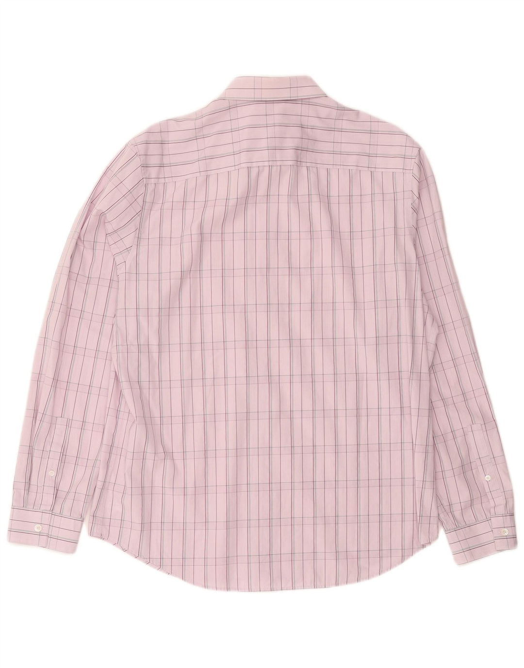 CALVIN KLEIN Chemise Homme Grand Carreau Rose Coton