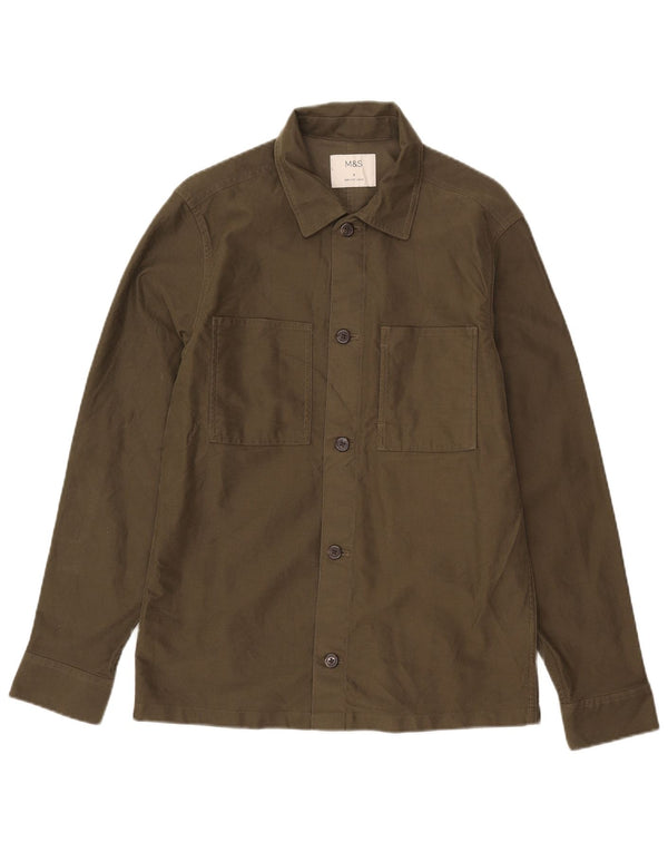 Marks & Spencer Chemise surchemise homme petit coton kaki