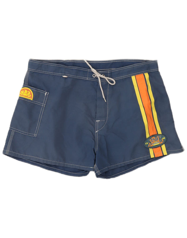 Sundek Short de Bain Homme Large Bleu Marine Colorblock Nylon