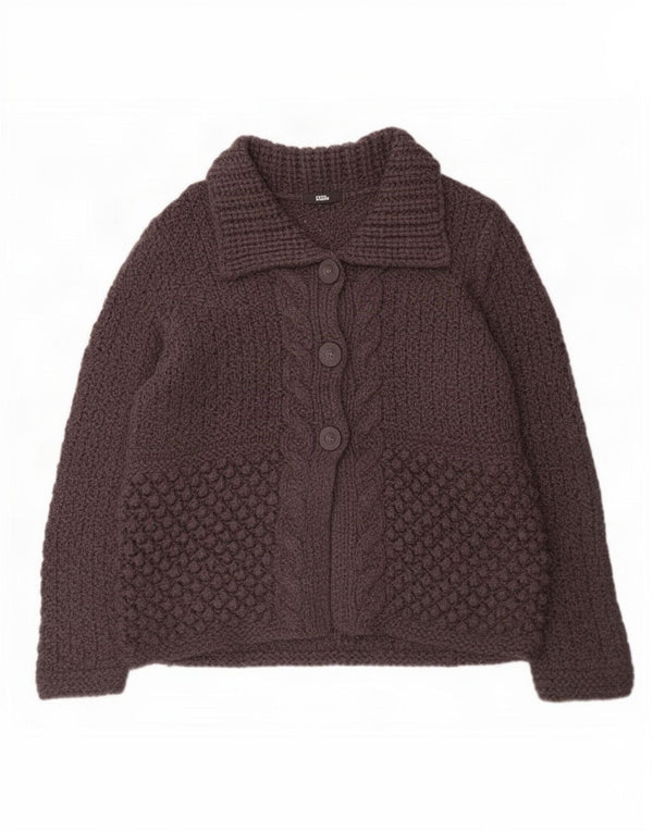 Marks & Spencer Pull Cardigan Femme UK 16 Grand Acrylique Gris