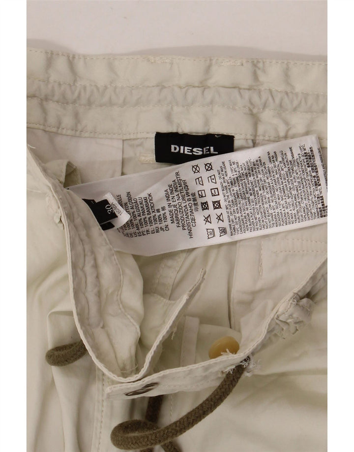 Diesel Short Cargo W30 Coton Blanc Cassé Moyen Homme