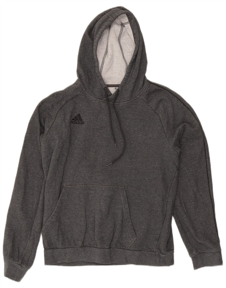 Adidas Pull à capuche pour homme Petit coton gris