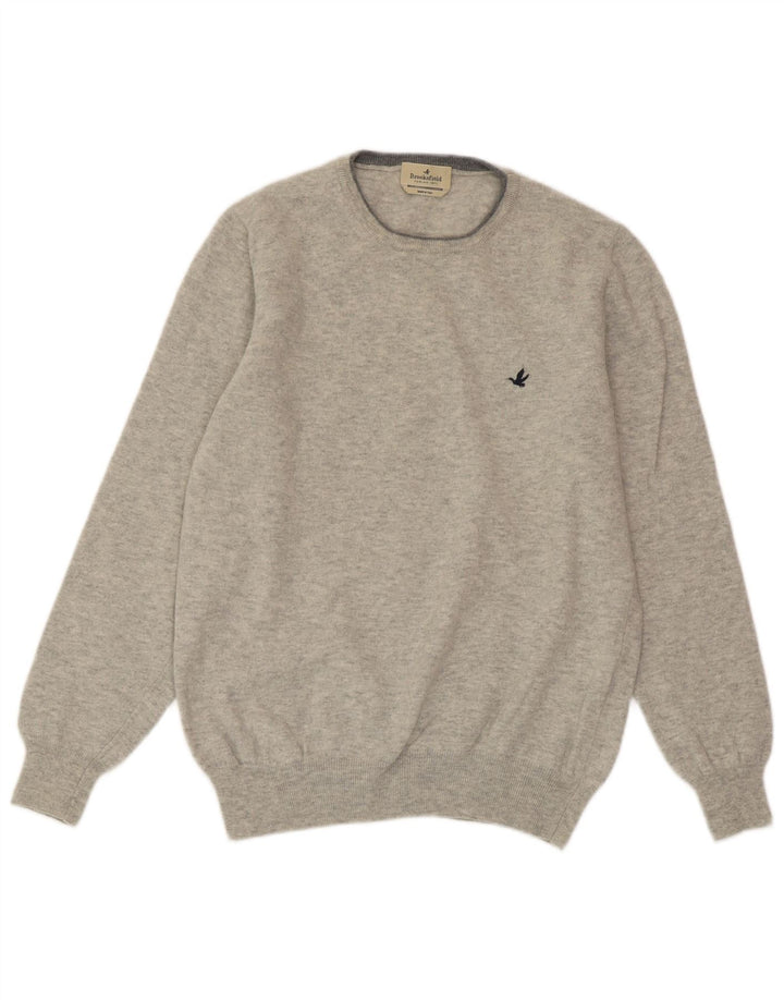 BROOKSFIELD Pull à col rond pour femme IT 52 2XL Gris Laine