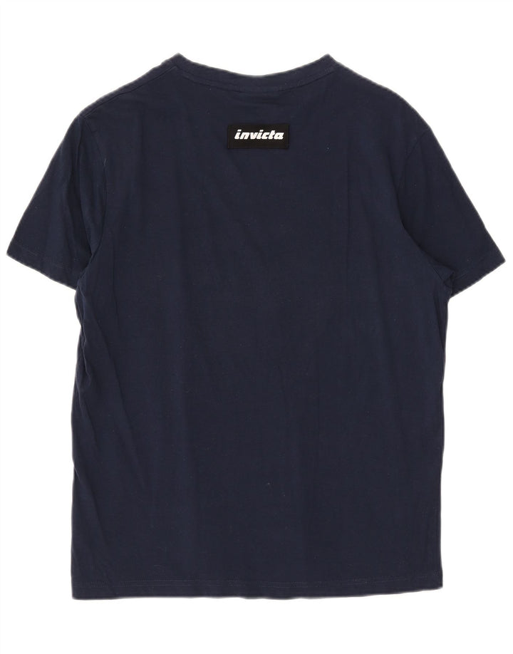 Invicta T-shirt graphique pour homme en coton bleu marine Taille L